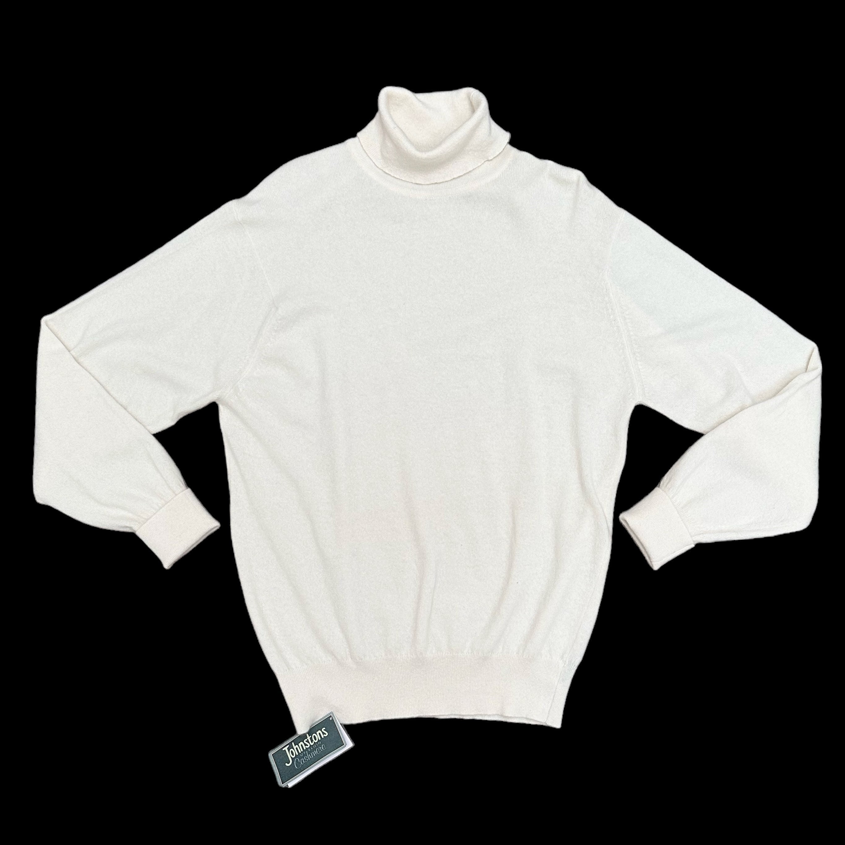 トップス Johnstons of Elgin 100% Cashmere Vintage JOHNSTONS of Elgin 100% Pure Cashmere Roll Neck