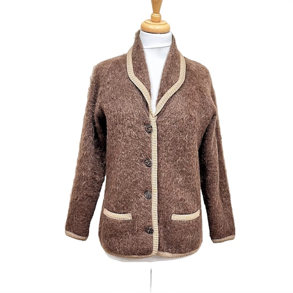Chic and Versatile vintage Mohair Blend Cardigan … - image 1