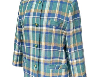 Écharpe Vintage RICHARD ALLAN - Soie Bleue à Pois (Polka Dot) - Pour Garçons - Occasion