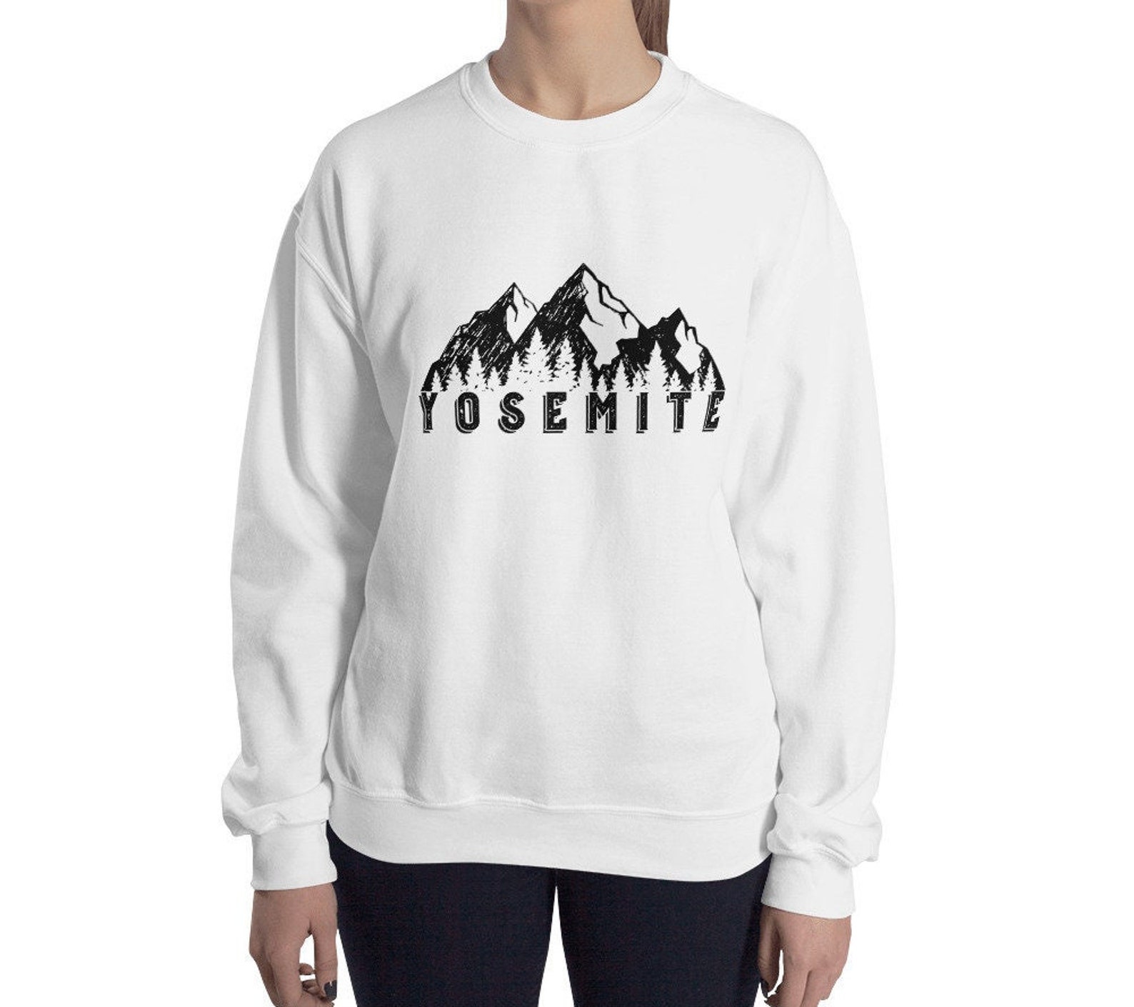 Yosemite Sweatshirt Camping Sweatshirt Camper Gift Mountain Etsy