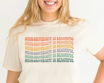 Autism Awareness Shirt, Autism Shirt, Autism Mom Shirt, Rainbow Neurodiversity TShirt, Teacher Autism T-Shirt Autism Acceptance T Shirt Gift