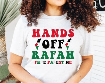 Free Palestine Shirt Hands Off Rafah Shirt Palestinian Lives Matter Shirt Ceasefire Now Tee Human Civil Rights Shirt Equality Tee Palestine