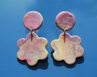 Multi-Color Polymer Clay Earrings