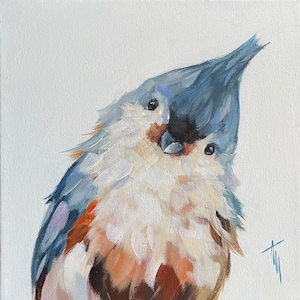 Bird painting kit | Paint and sip bird kit  | DIY bird painting kit | Paint your own bird kit | Bird craft kit | Acrylic bird painting