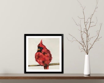 Cardinal Bird Art Print . Home Decor