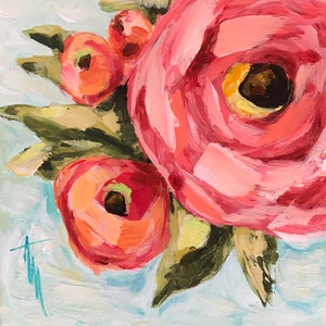 PINTURA ACRÍLICA / Kits de pintura DIY / Color me Pink / Flower Painting