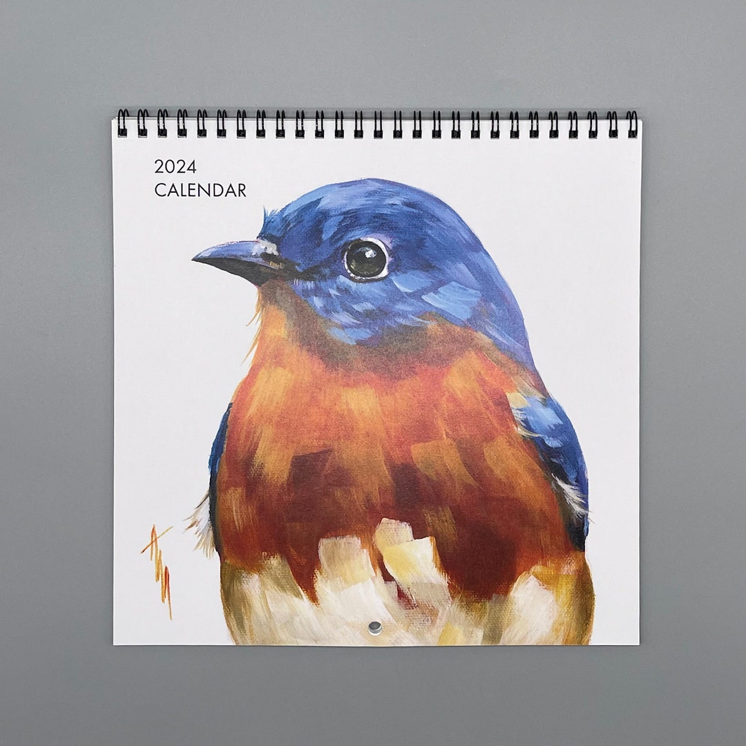 2025 Bird Calendar Wall Bird Calendar 12 Month Calendar Birds Cardinal