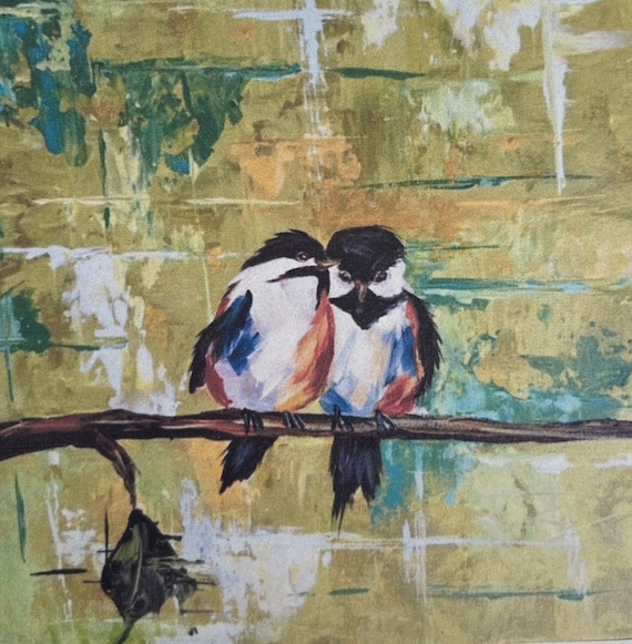 Bird Painting Kits | DIY paint kits | Acrylic Painting Kits | Love Birds | Chickadee