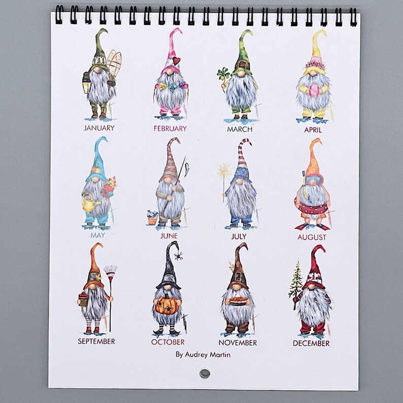 2023 Wichtel Kalender Wand Wichtel Kalender 12 Monate - Etsy.de