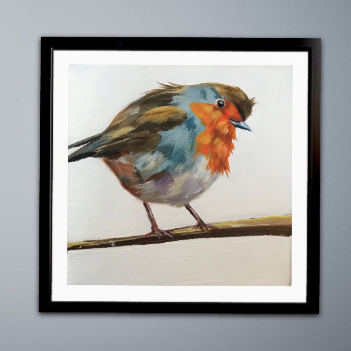 Wall Art Robin Print Bird Prints Home Decor Gift Etsy