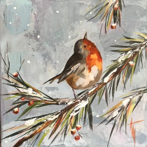 Bird Painting Kits | DIY paint kits | Acrylic Painting Kits | First Snow