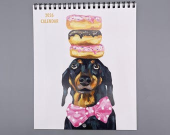 Dog Calendar 2026 - Cute Dog Lover Wall Calendar Gift for Pet Owners