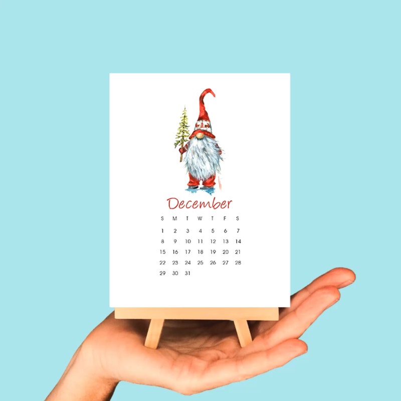 2025 Gnome Calendar Etsy