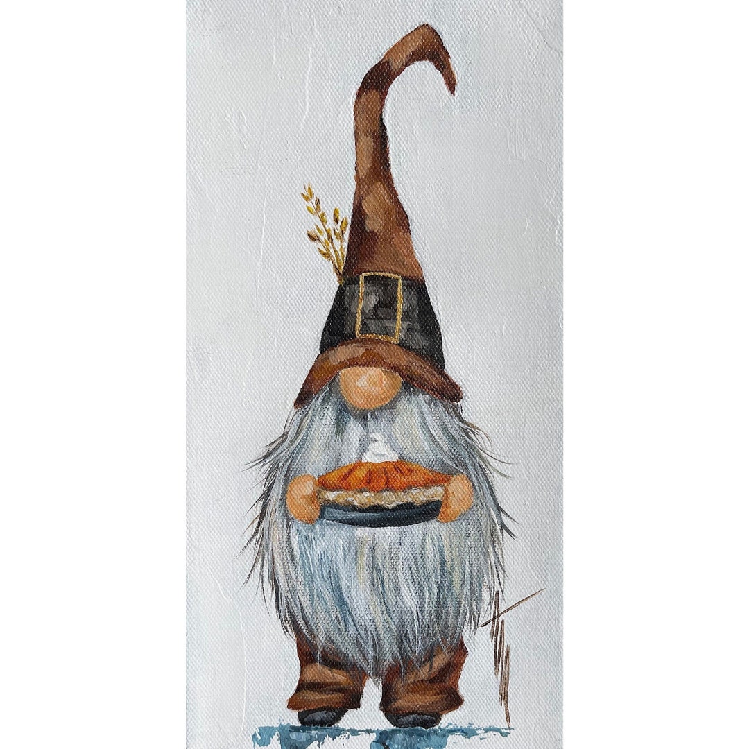 Gnome Painting Kit | DIY Painting Kit | Peter | Thanksgiving | Pilgrim ...