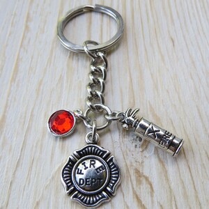 Firefighter Keychain, Fireman Academy Graduation Stainless Steel ...