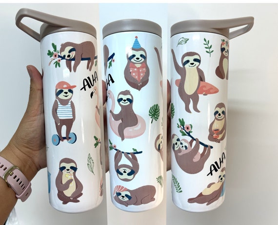 40 Oz Tumbler With Handle 40oz Cute Sloth Tumbler With Lid Straw Double  Insulated Travel Coffee Mug Sloth Gifts for Women