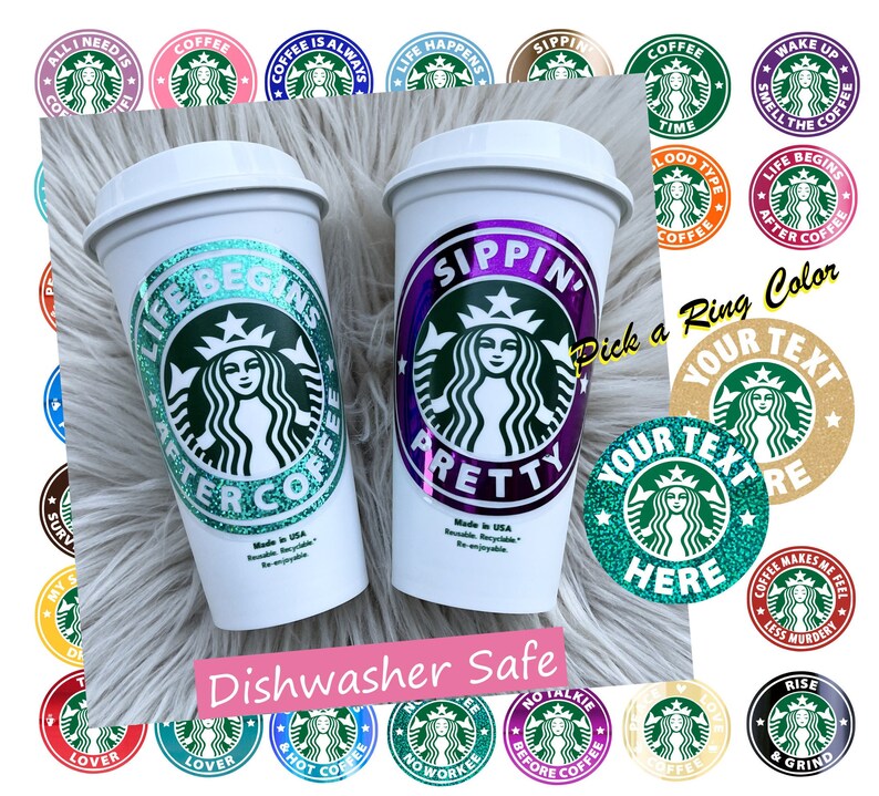 Dishwasher Safe Starbucks Hot Cup 16oz Personalized Custom Etsy