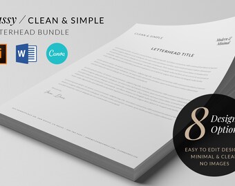 ARIYAH Letterhead Design Template Bundle