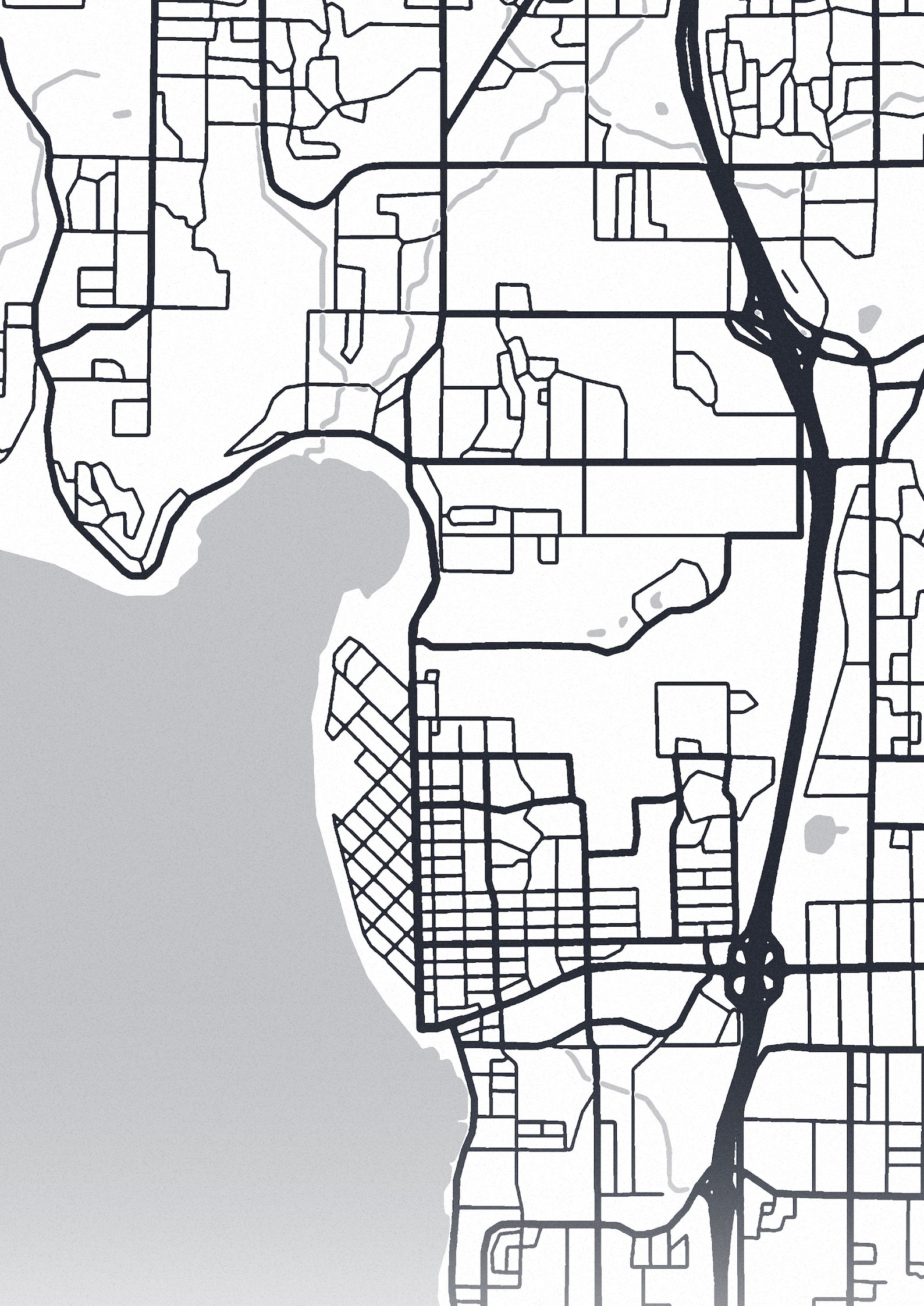 PRINTABLE Kirkland Map Print Map of Kirkland Kirkland Map Etsy
