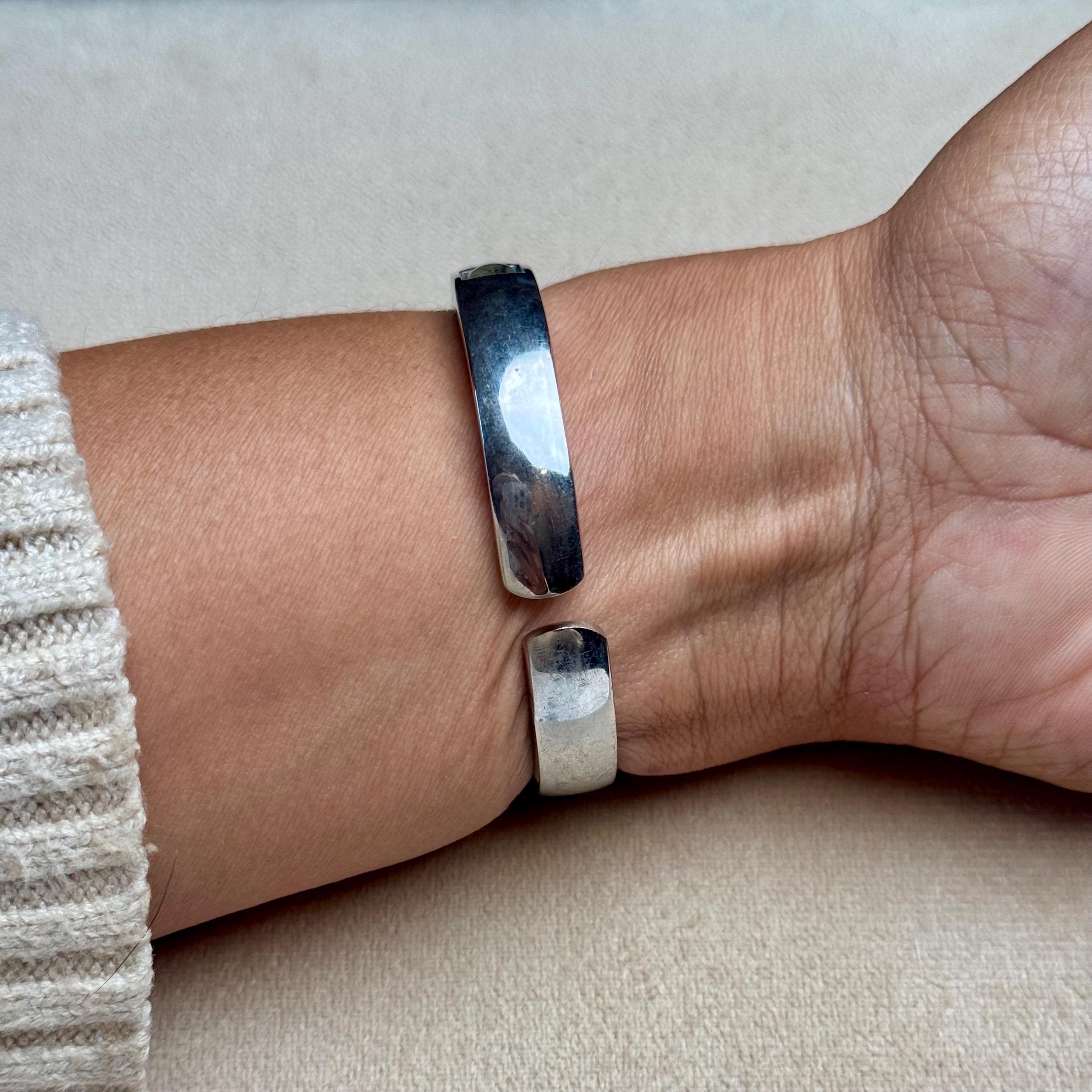 UNIQUE.VINTAGE. Abalone watch face.Cuff bracelet watch. Spring tension on/off. Abalone Shell Watch Face - Etsy main image 2