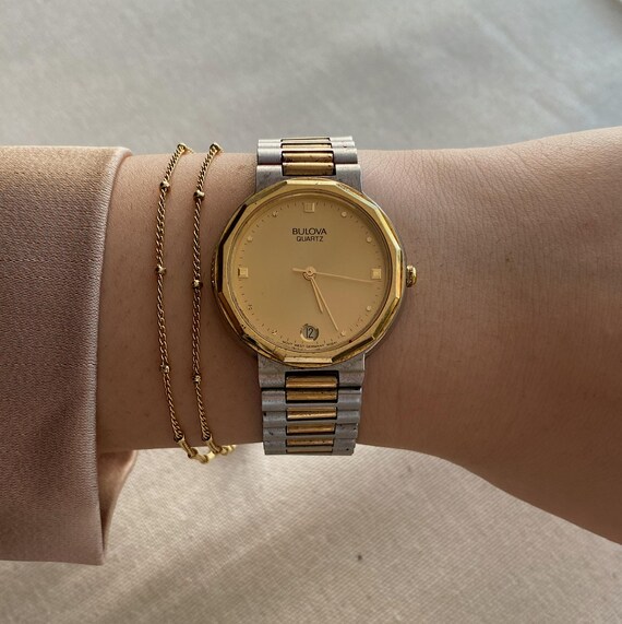 Bulova hexagon watch sale