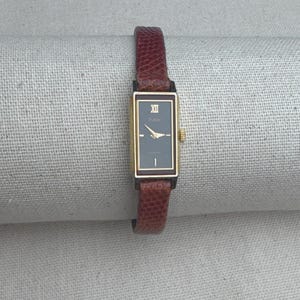 1990's Snake Skin Genuine Leather Rectangular Pulsar