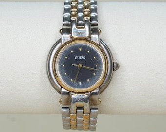 Guess 2000s Vintage Two-Tone Mixed Link Watch
