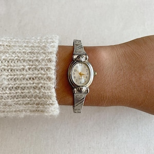 Preppy Heart 1990's Vintage Expansion Silver Watch
