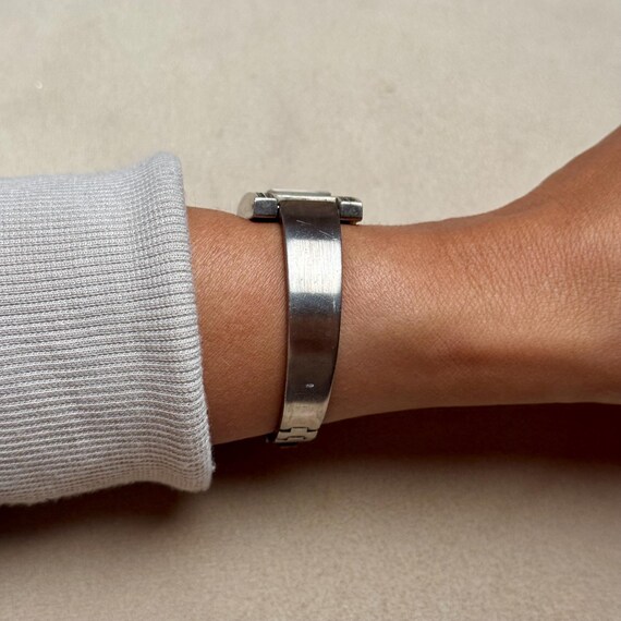 Dark Diamond Rectangular Vintage Modern Watch - image 3