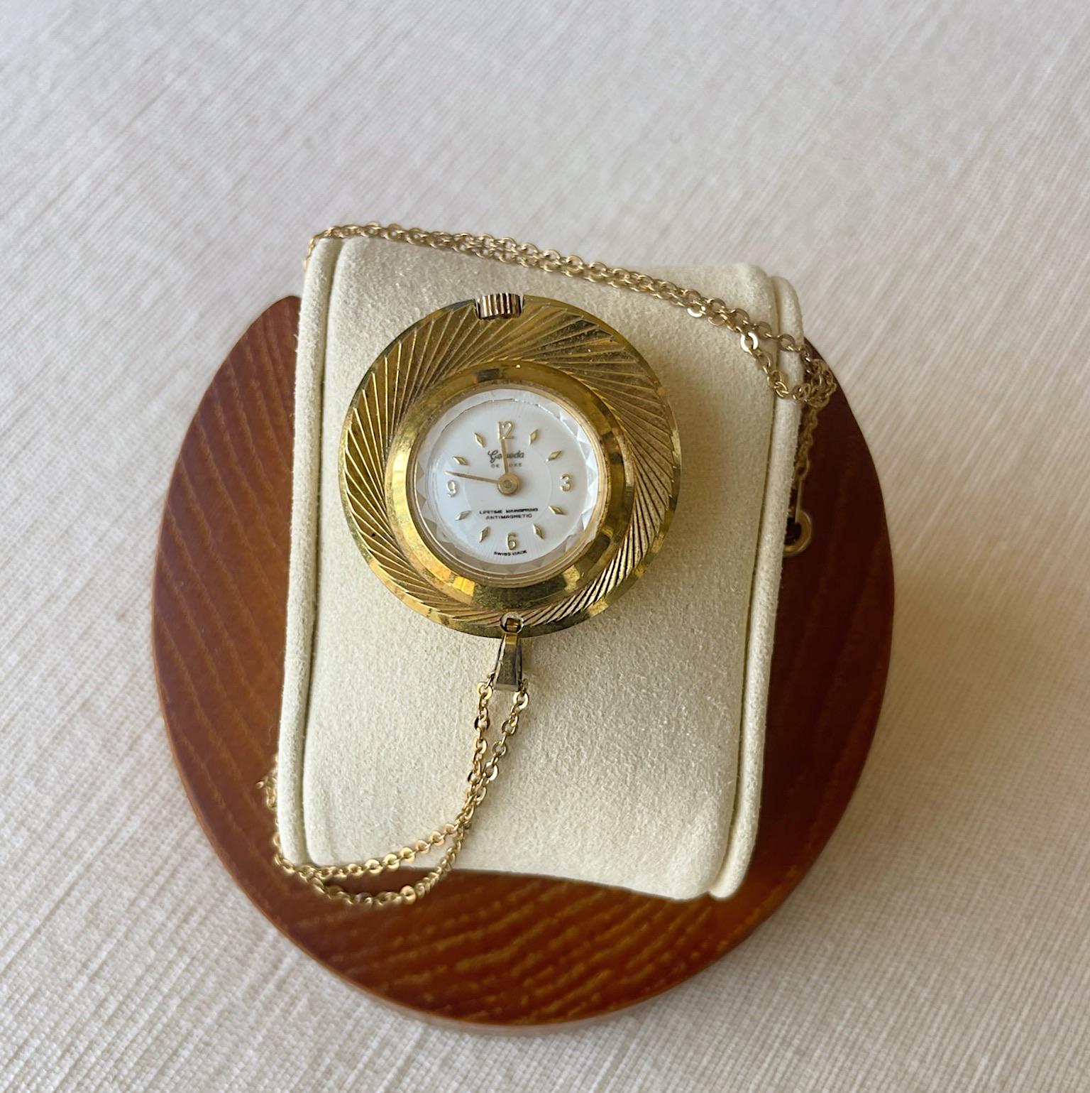 Swiss Pocket Watch for Ladies, Geneva De Luxe Pendant  display picture 1