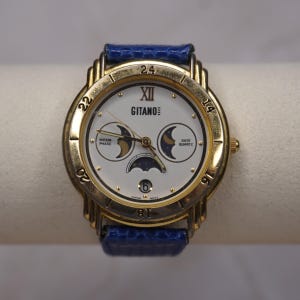 1990's Gitano Quartz Sun Moon Phase Watch