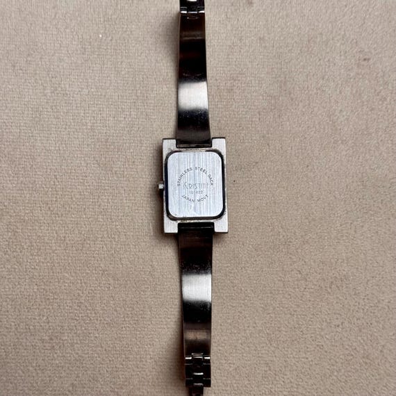 Dark Diamond Rectangular Vintage Modern Watch - image 6