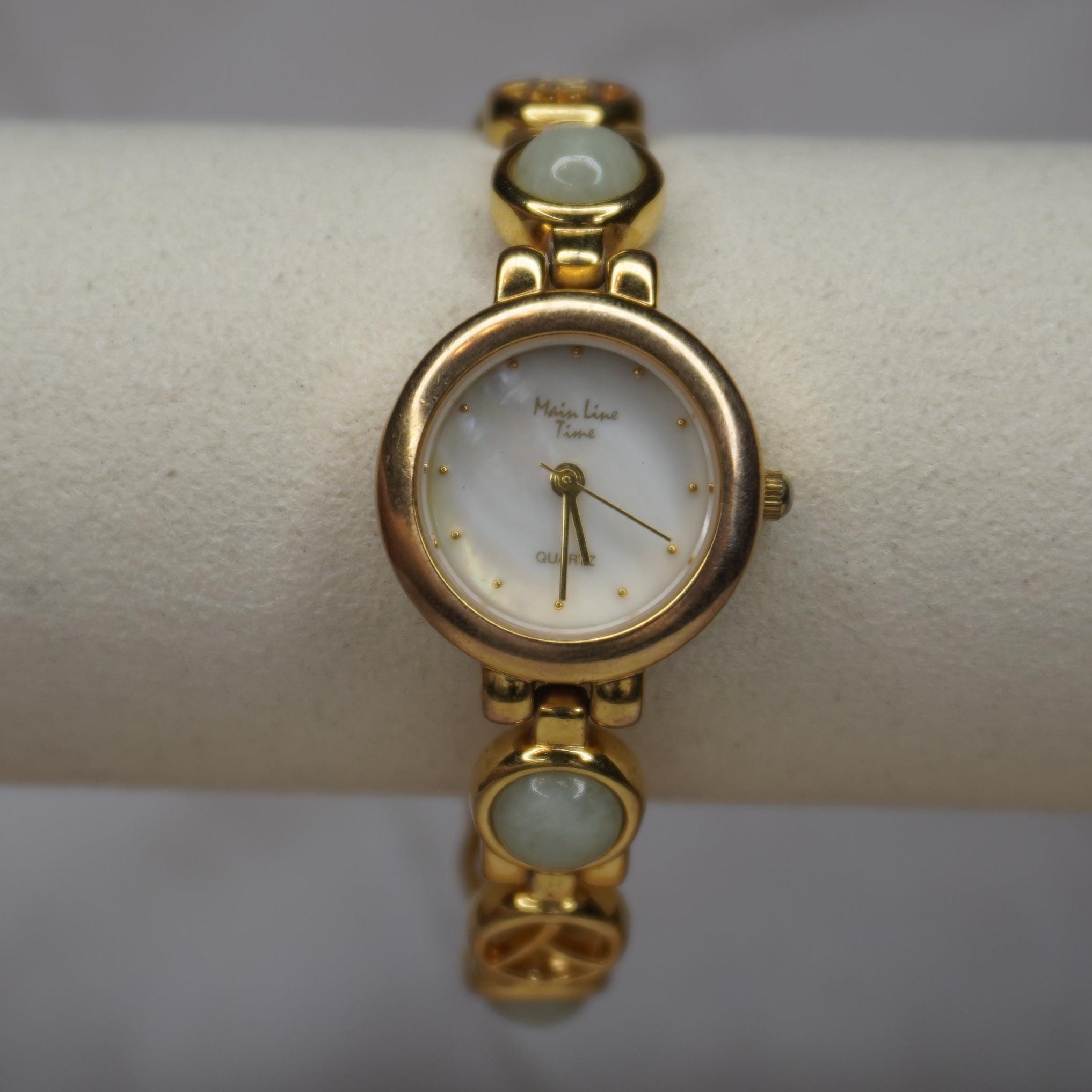 Rare Jade Vintage Gold Watch Main Line Time - Etsy display picture 3