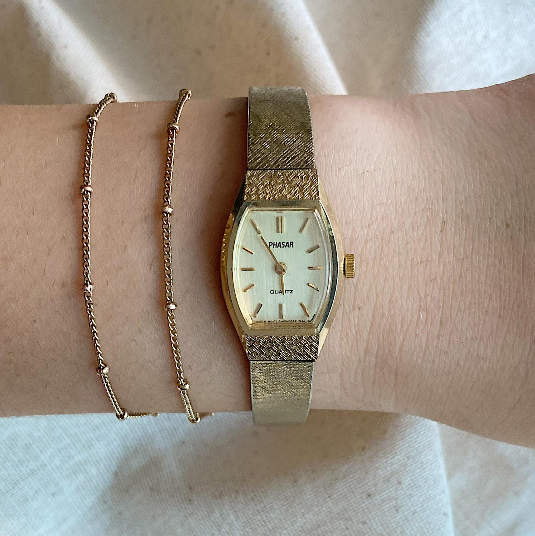 Vintage Phasar Dainty Gold Watch Vintage Women main image 2