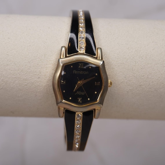 Gold and Black Watch with Crystal Accents Amazon.com: MEIRUIDI Luxury Automatic Skeleton Watch, Black  main image 4