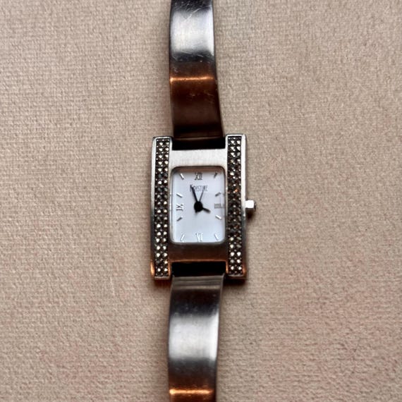 Dark Diamond Rectangular Vintage Modern Watch - image 7
