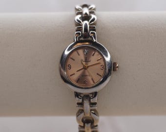 Dainty Rose Gold Round Two Tone Vintage Watch