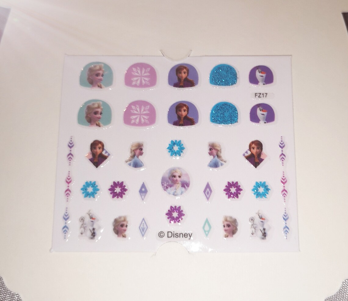 Disney frozen nail art stickers Etsy