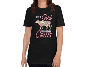 Just A Girl Who Loves Cows T-Shirt