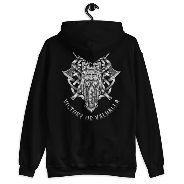 Viking Hoodie Celtic Knot Sweater Viking Helmet Without Horns Viking Apparel