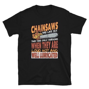Lustiges Retro Arborist Kettensäge T-Shirt