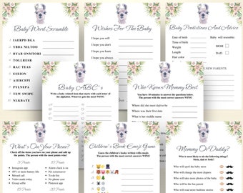 Printable Llama Baby Shower Games, Alpaca Baby Shower Game Bundle For Fiesta Baby Shower, Llama Baby Shower Decorations, Instant Download