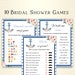 10 Printable Nautical Bridal Shower Games, Floral Anchor Bridal Shower ...