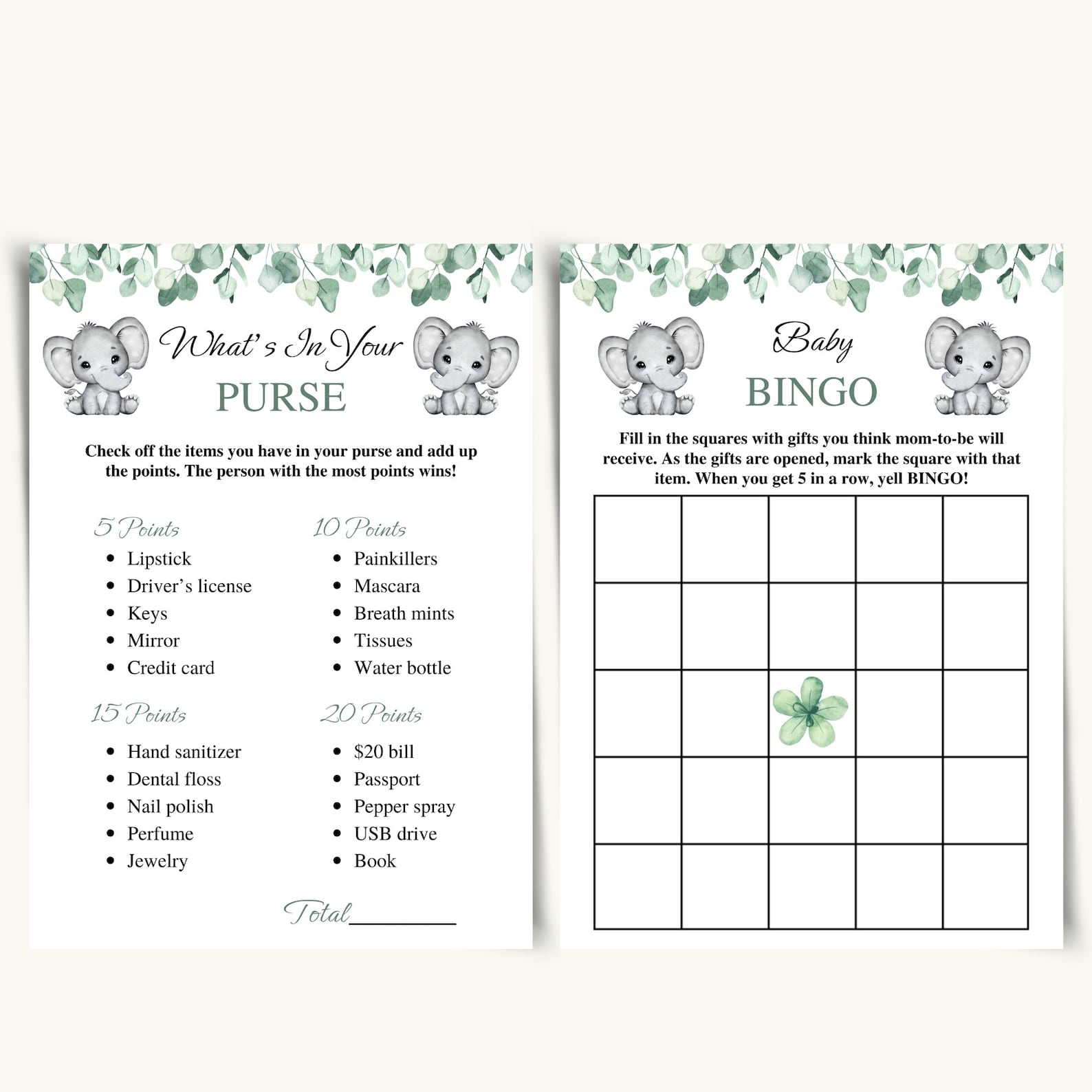 8 Printable Twin Baby Shower Games Twin Boy and Girl Baby Shower Game