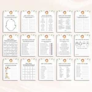 30 Printable Lion Baby Shower Games, Jungle Baby Shower Games, Safari Baby Shower Games, Safari Animals Baby Shower Games, DOWNLOAD image 6