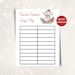Printable Secret Santa Sign up Sheet, Christmas Gift Exchange Sign up ...