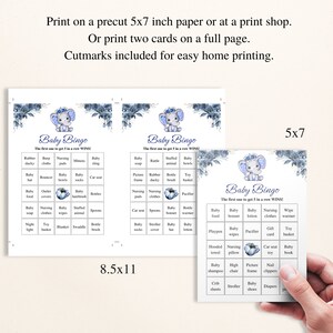 30 Printable Royal Baby Shower Bingo Cards | 5x7 Prefilled Baby Bingo ...