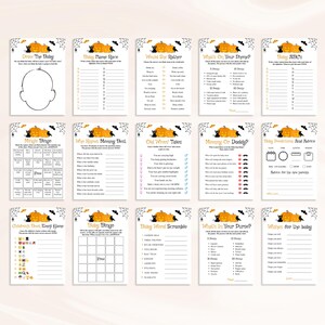 30 Printable Spooky Baby Shower Games: Halloween Baby Shower Game Bundle, Little Boo Baby Shower Games, Pumpkin Baby Shower Games, DOWNLOAD image 6