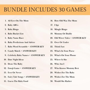 30 Printable Spooky Baby Shower Games: Halloween Baby Shower Game Bundle, Little Boo Baby Shower Games, Pumpkin Baby Shower Games, DOWNLOAD image 5