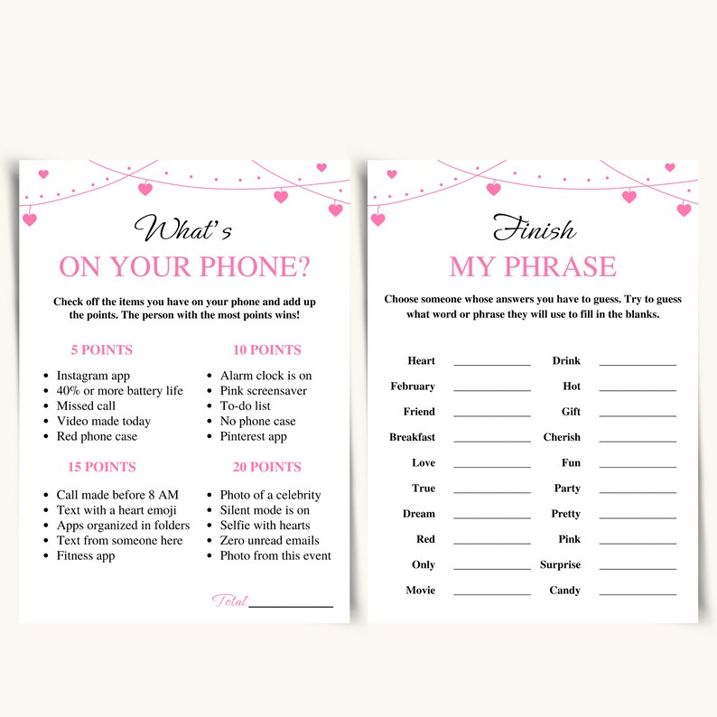 8 Printable Galentine's Day Games | Galentine's Day Game Bundle ...